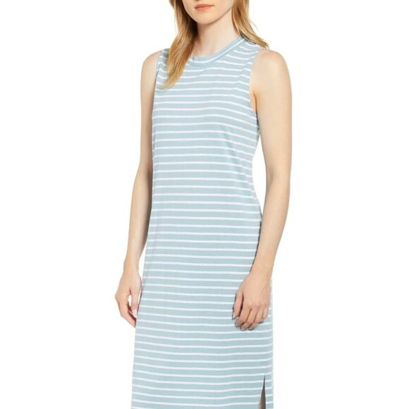 LOU & Grey Striped "Ellie" Maxi Dress BNWOT XXS - Picture 1 of 7